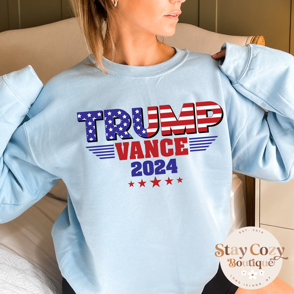 Trump Vance 2024 Crewneck Sweatshirt, Trump Train Sweatshirt, Trump 2024, Donald Trump, 47th president, Trump sweatshirt