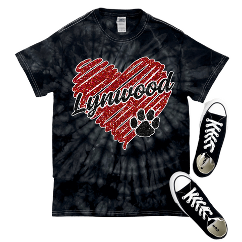 Glitter Lynwood Heart T-shirt | LYNWOOD AVE ELEMENTARY SPIRITWEAR FUNDRAISER | Stay Cozy Boutique