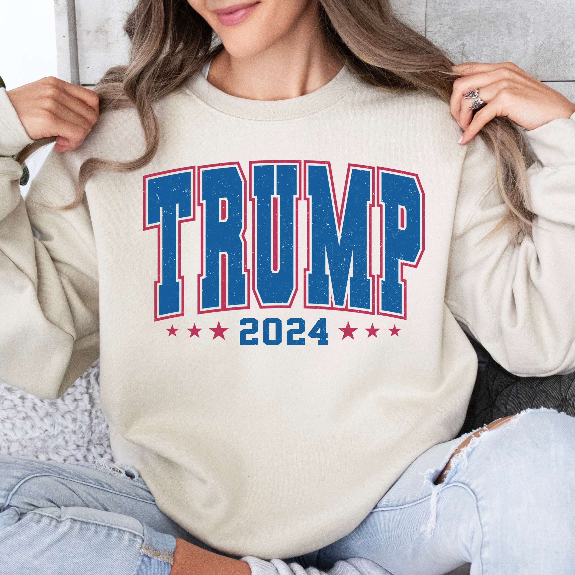 Trump 2024 Crewneck Sweatshirt, Trump Train Sweatshirt, Trump 2024, Donald Trump, 47th president, Trump sweatshirt