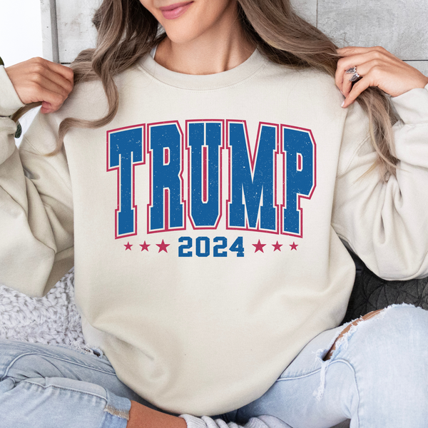 Trump 2024 Crewneck Sweatshirt, Trump Train Sweatshirt, Trump 2024, Donald Trump, 47th president, Trump sweatshirt