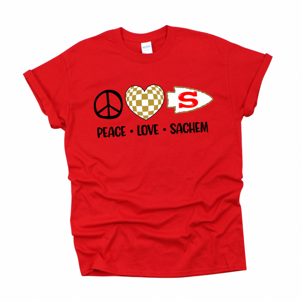 Peace Love Sachem T-shirt | LYNWOOD AVE ELEMENTARY SPIRITWEAR FUNDRAISER | Stay Cozy Boutique