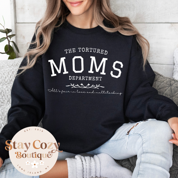 The Tortured Moms Department Crewneck Sweatshirt, TTPD Crewneck Sweatshirt, The Tortured Poets Crewneck Sweatshirt, All's Fair in Love and Poetry Sweatshirt