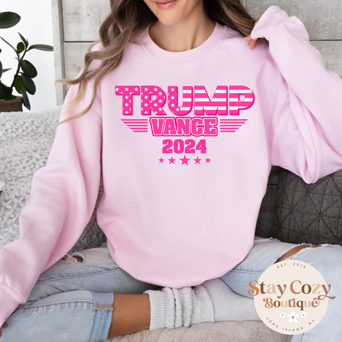 Trump Vance 2024 Crewneck Sweatshirt, Trump Train Sweatshirt, Trump 2024, Donald Trump, 47th president, Trump sweatshirt