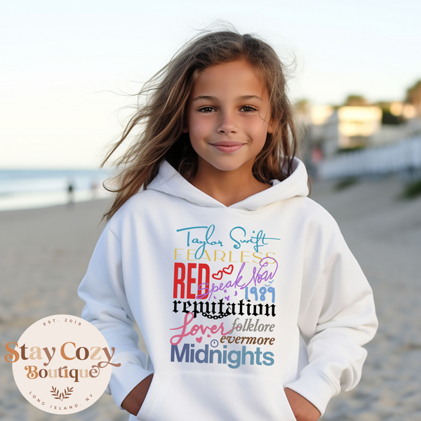 Youth Eras Tour Hoodie, The Eras Tour Hoodie, Swiftie Hoodie, Trendy Sweatshirt, Swiftie, Swiftie Sweatshirt, The Eras Tour Hoodie