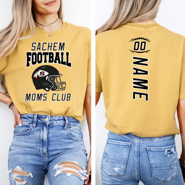 Sachem Football Mom’s Club Comfort Colors T-Shirt | Stay Cozy Boutique