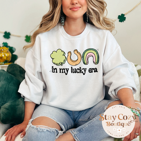 In My Lucky Era Crewneck | Hoodie | T-Shirt | St. Patrick's Day🍀 | The Lucky Collection | Stay Cozy Boutique