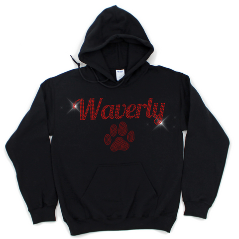 Rhinestone Bling Waverly Hoodie | WAVERLY ELEMENTARY SPIRITWEAR FUNDRAISER | Stay Cozy Boutique