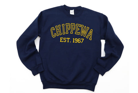 Chippewa EST. 1967 Crewneck Sweatshirt | CHIPPEWA ELEMENTARY SPIRITWEAR FUNDRAISER | Stay Cozy Boutique