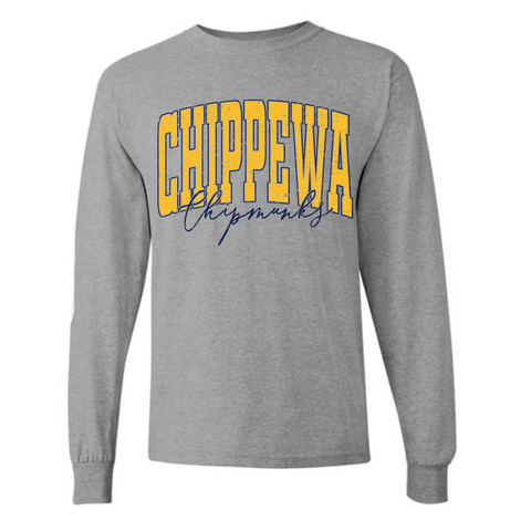 Varsity Chippewa Long Sleeve Shirt | CHIPPEWA ELEMENTARY SPIRITWEAR FUNDRAISER | Stay Cozy Boutique