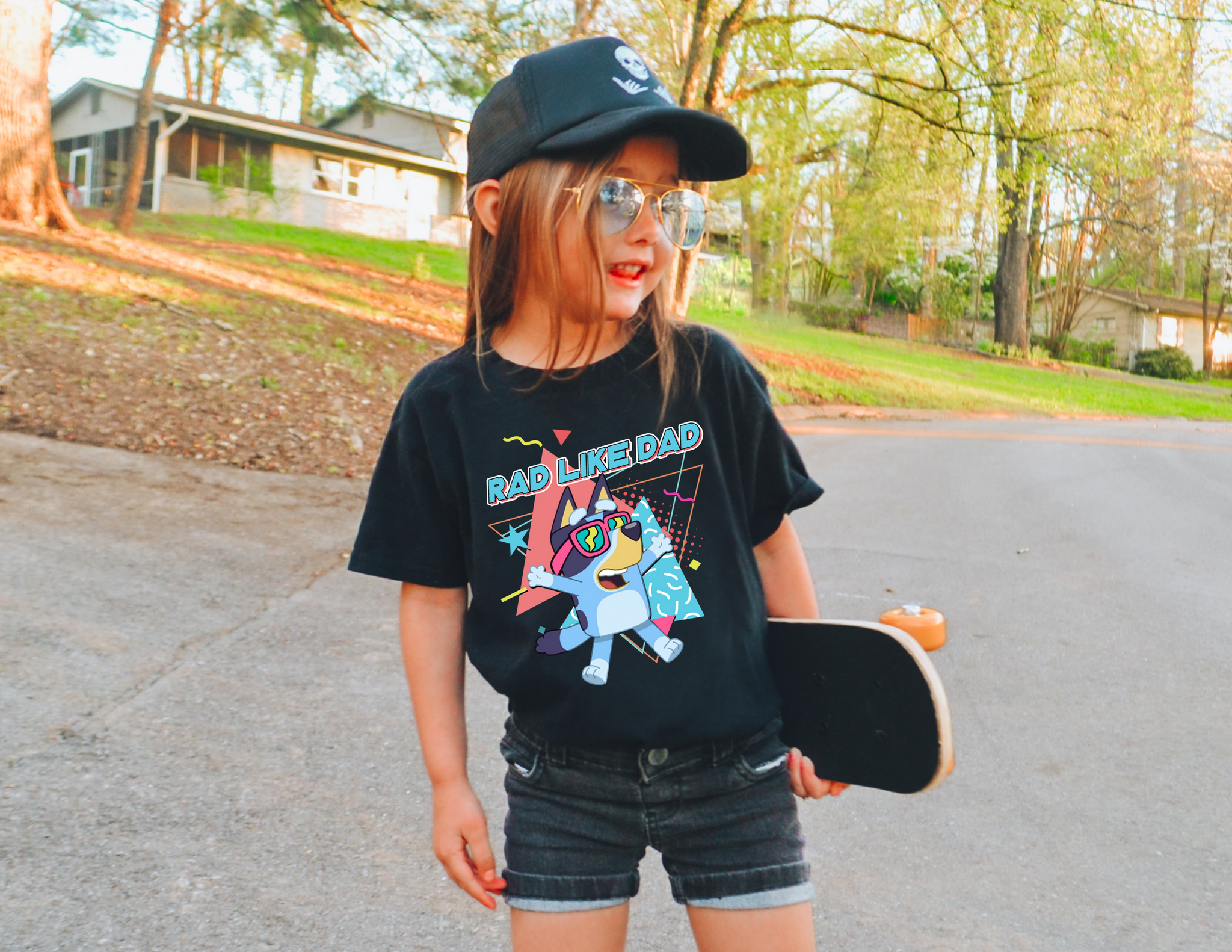 Youth Rad Like Dad T-Shirt, Blue Dog Father's Day Shirt, Bandit Cool Dad Club Shirt, Dad Birthday Gift, Blue Rad Like Dad Club Shirt