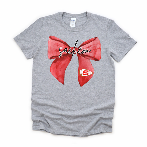 Coquette Sachem Bow T-shirt | WAVERLY ELEMENTARY SPIRITWEAR FUNDRAISER | Stay Cozy Boutique