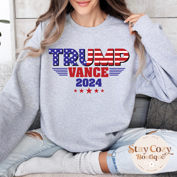 Trump Vance 2024 Crewneck Sweatshirt, Trump Train Sweatshirt, Trump 2024, Donald Trump, 47th president, Trump sweatshirt