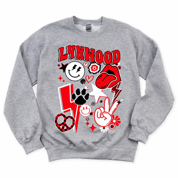 Retro Lynwood Crewneck Sweatshirt | LYNWOOD AVE ELEMENTARY SPIRITWEAR FUNDRAISER | Stay Cozy Boutique