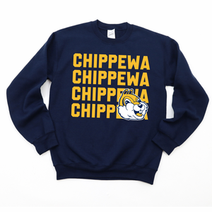 Chippewa Stacked Crewneck Sweatshirt | CHIPPEWA ELEMENTARY SPIRITWEAR FUNDRAISER | Stay Cozy Boutique