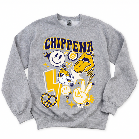 Retro Chippewa Crewneck Sweatshirt | CHIPPEWA ELEMENTARY SPIRITWEAR FUNDRAISER | Stay Cozy Boutique