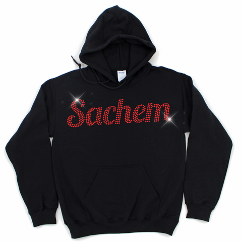 Rhinestone Bling Sachem Script Hoodie | LYNWOOD AVE ELEMENTARY SPIRITWEAR FUNDRAISER | Stay Cozy Boutique