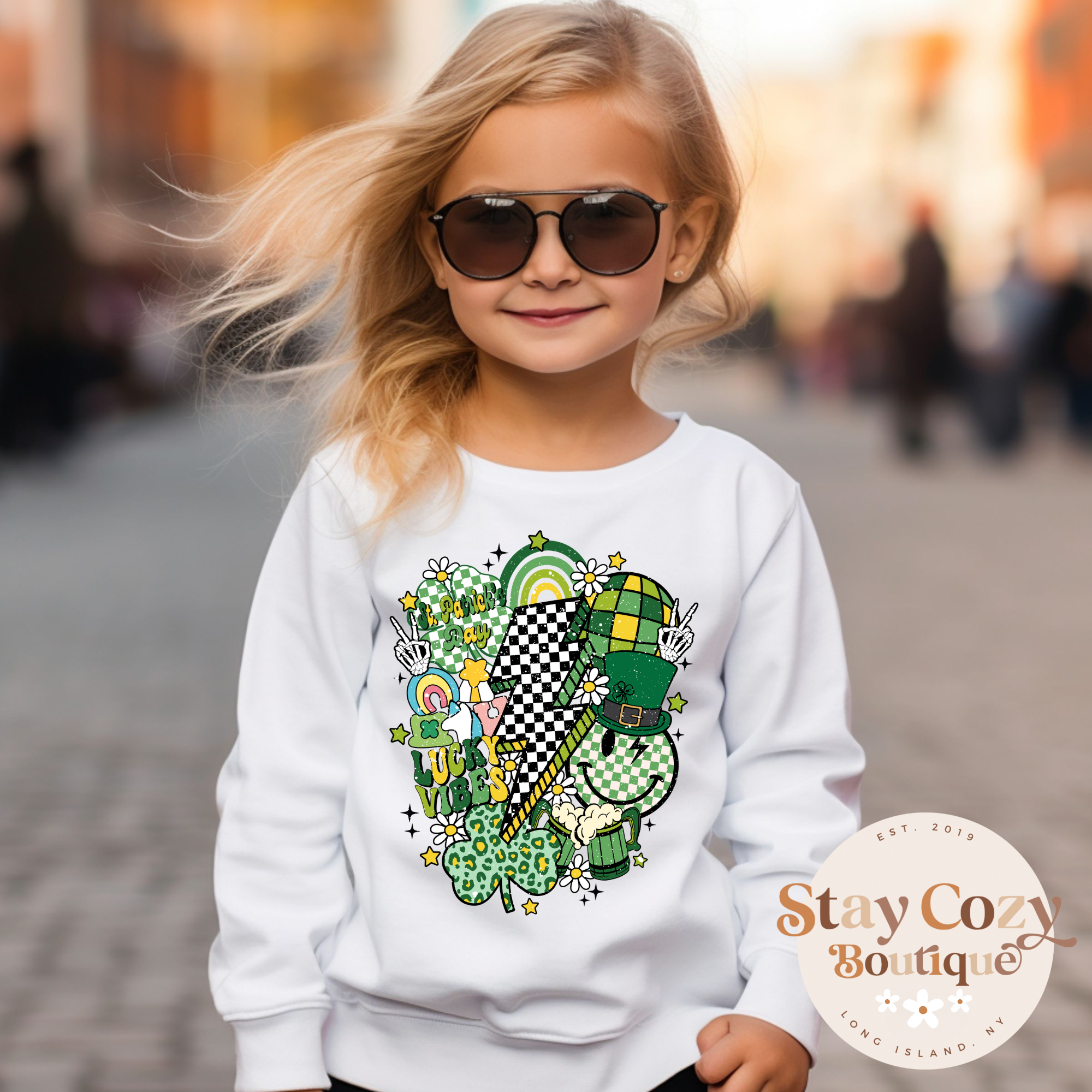 Youth Retro St. Patrick’s Day Hoodie | Crewneck | T-shirt | St. Patrick’s Day🍀 | The Lucky Collection | Stay Cozy Boutique