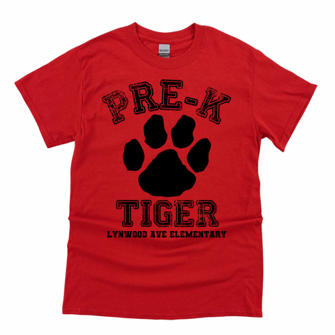 Pre-K Lynwood Tiger T-shirt | LYNWOOD AVE ELEMENTARY SPIRITWEAR FUNDRAISER | Stay Cozy Boutique