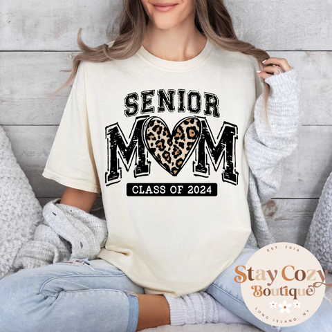 Senior Mom Class of 2024 Comfort Color T-Shirt, Senior Mom T-Shirt, Senior Mom T-Shirt, Senior Mom Comfort Colors T-Shirt