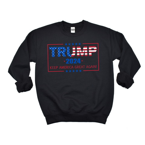 Trump 2024 MAGA Crewneck Sweatshirt, Trump Train Sweatshirt, Trump 2024, Donald Trump, 47th president, Trump sweatshirt