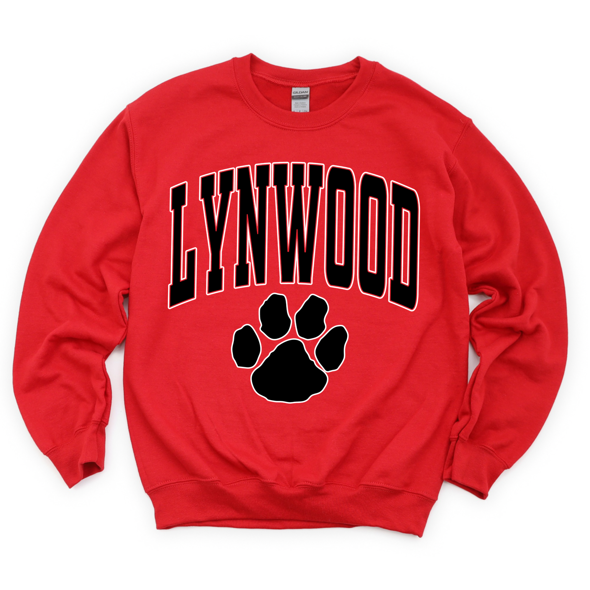 Lynwood Paw Print Crewneck Sweatshirt | LYNWOOD AVE ELEMENTARY SPIRITWEAR FUNDRAISER | Stay Cozy Boutique