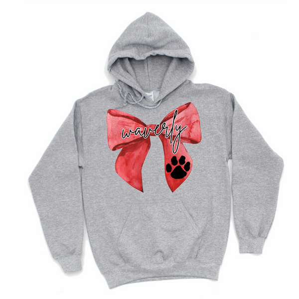 Coquette Waverly Bow Hoodie | WAVERLY ELEMENTARY SPIRITWEAR FUNDRAISER | Stay Cozy Boutique