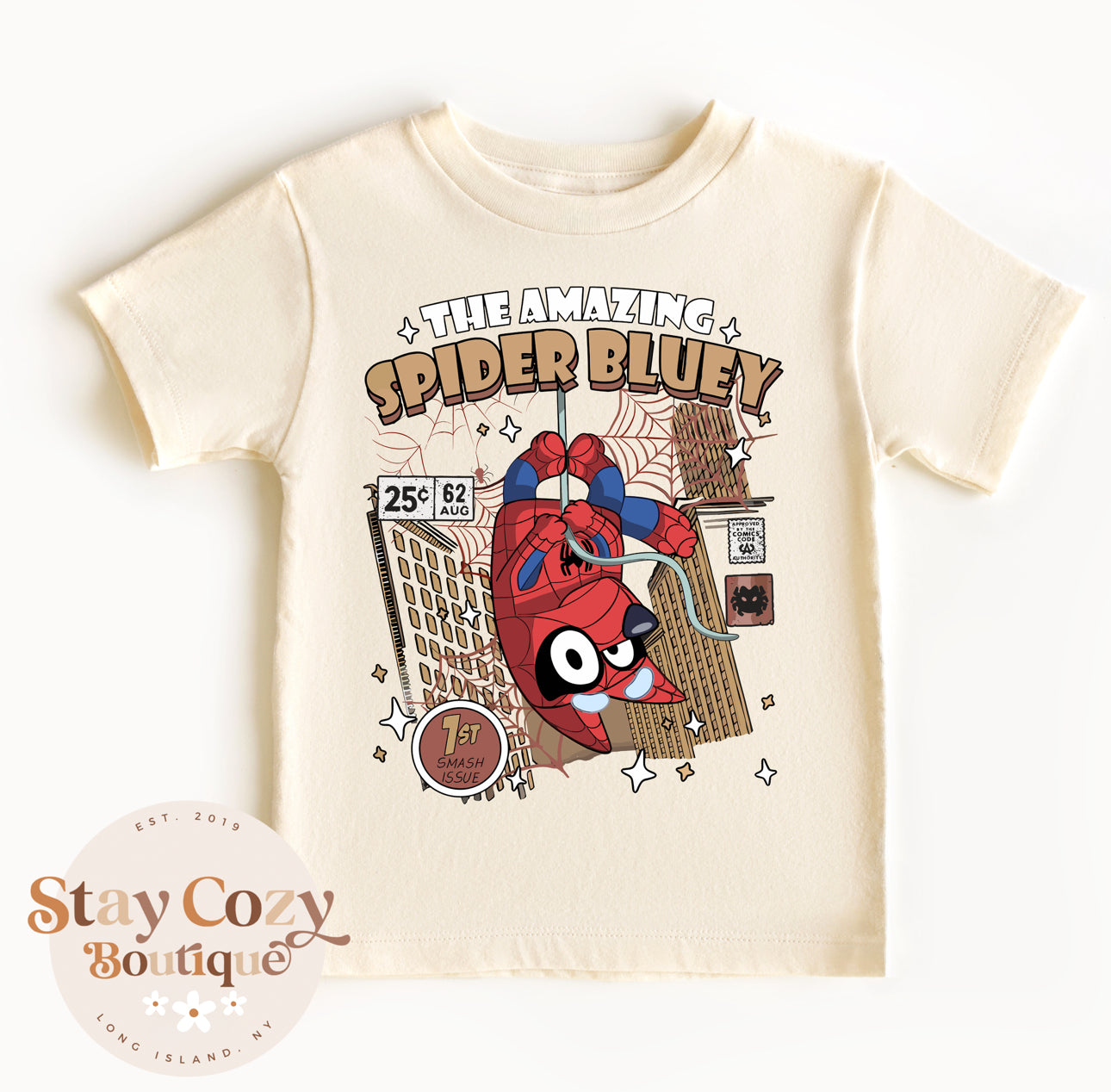 The Amazing Spider Bluey Shirt, Bluey Shirt, Bluey Dad Shirt, Bluey Family Shirt, Bluey and Bingo Shirt, Bluey Friends Shirt, Bluey Mom Shirt