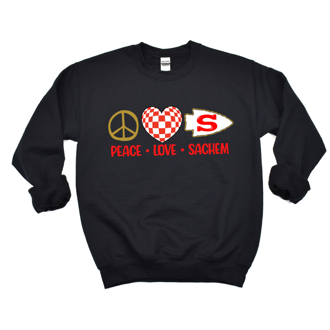 Peace Love Sachem Crewneck Sweatshirt | WAVERLY ELEMENTARY SPIRITWEAR FUNDRAISER | Stay Cozy Boutique