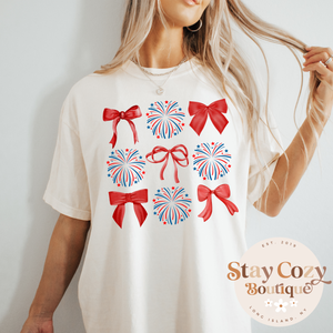 Coquette Bows USA T-Shirt, 4th Of July, America T-Shirt, American Girl T-Shirt, America Coquette, Country july T-Shirt, 4th of July T-Shirt, Fourth Of July T-Shirt