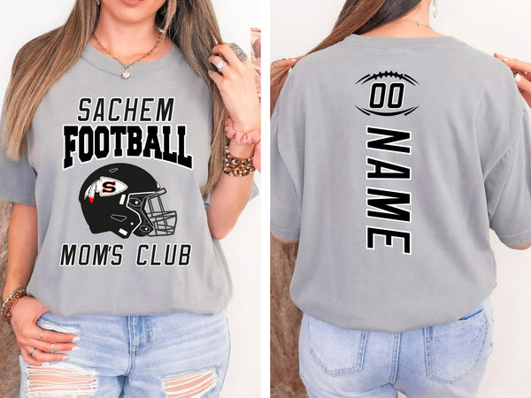 Sachem Football Mom’s Club Comfort Colors T-Shirt | Stay Cozy Boutique