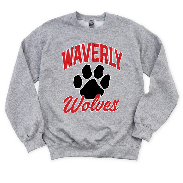 Waverly Wolves Crewneck Sweatshirt | WAVERLY ELEMENTARY SPIRITWEAR FUNDRAISER | Stay Cozy Boutique