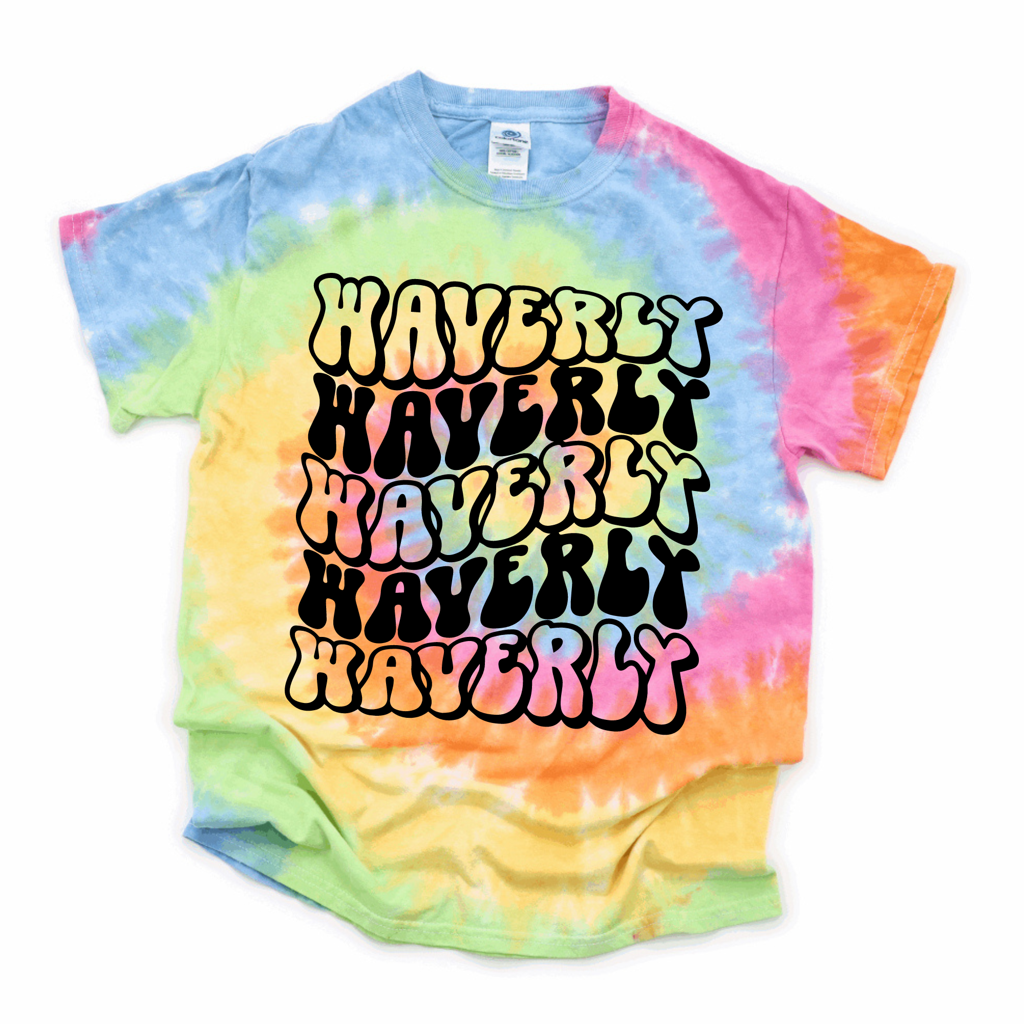 Waverly Wave Pastel Tie Dye T-shirt | WAVERLY ELEMENTARY SPIRITWEAR FUNDRAISER | Stay Cozy Boutique