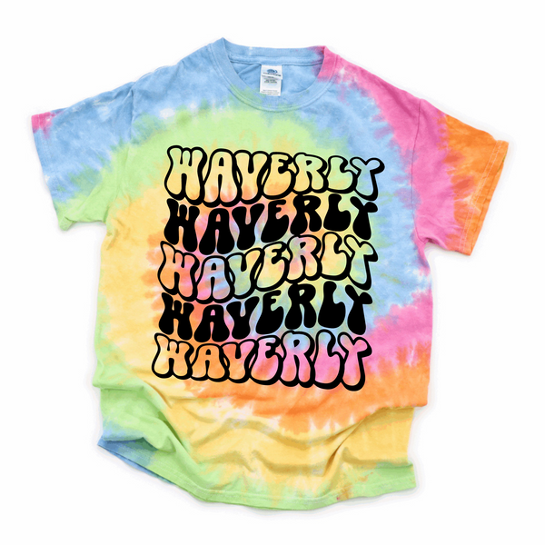 Waverly Wave Pastel Tie Dye T-shirt | WAVERLY ELEMENTARY SPIRITWEAR FUNDRAISER | Stay Cozy Boutique