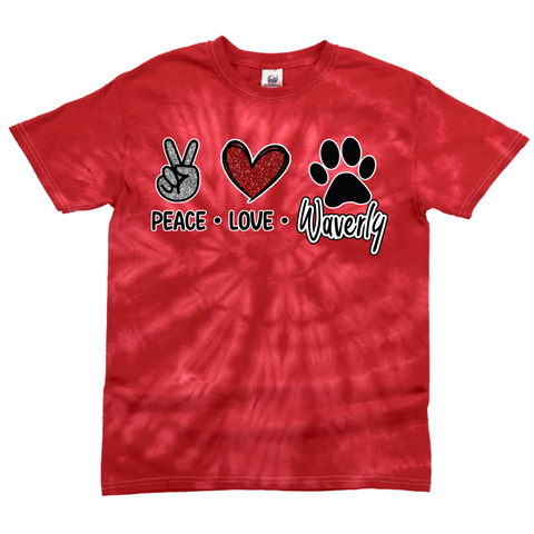 Peace Love Waverly T-shirt | WAVERLY ELEMENTARY SPIRITWEAR FUNDRAISER | Stay Cozy Boutique