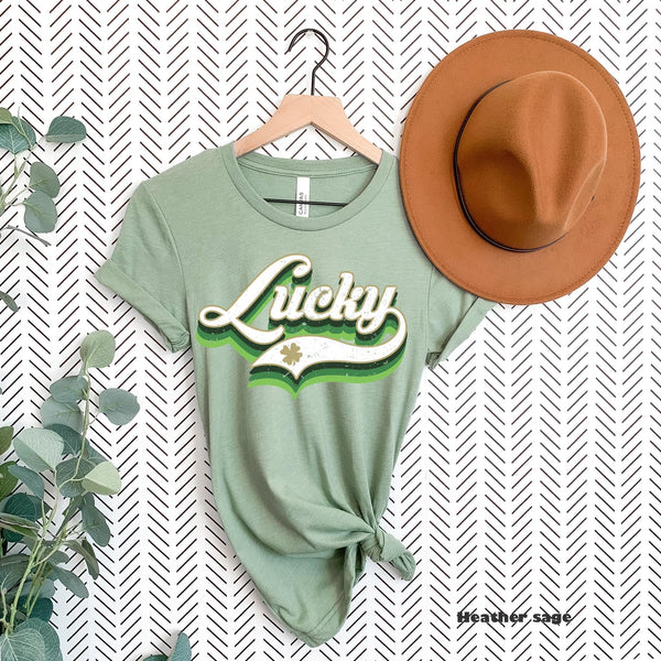 Retro Lucky Crewneck | Hoodie | T-Shirt | St. Patrick's Day🍀 | The Lucky Collection | Stay Cozy Boutique