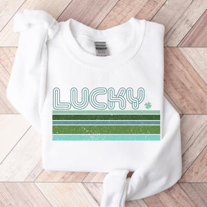Retro Lucky Crewneck | Hoodie | T-Shirt | St. Patrick's Day🍀 | The Lucky Collection | Stay Cozy Boutique