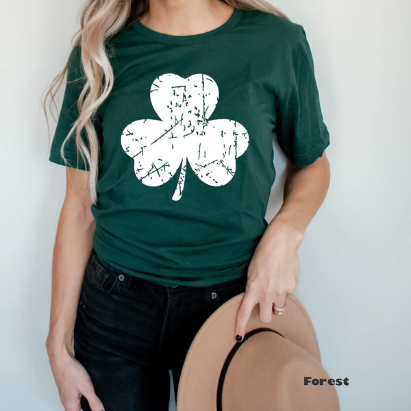 Distressed Shamrock Crewneck | Hoodie | T-Shirt | St. Patrick's Day🍀 | The Lucky Collection | Stay Cozy Boutique