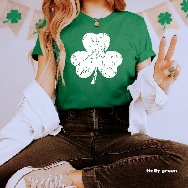 Distressed Shamrock Crewneck | Hoodie | T-Shirt | St. Patrick's Day🍀 | The Lucky Collection | Stay Cozy Boutique