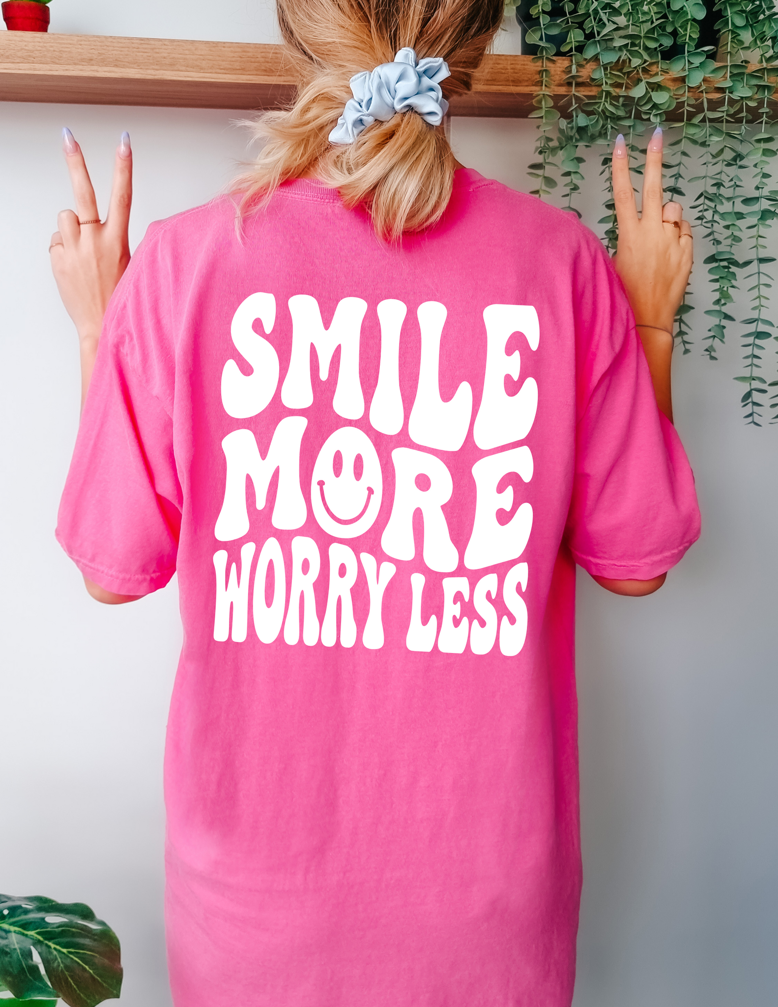 Smile More Worry Less T-Shirt | Hoodie | Stay Cozy Boutique