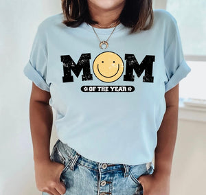 Mom of the Year Smiley T-Shirt | Hoodie | Stay Cozy Boutique