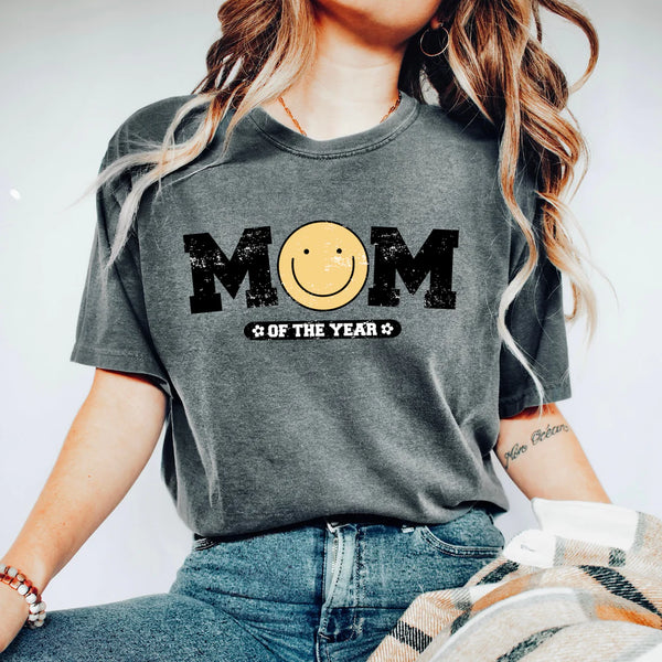 Mom of the Year Smiley T-Shirt | Hoodie | Stay Cozy Boutique