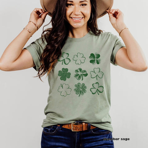 Shamrocks Crewneck | Hoodie | T-Shirt | St. Patrick's Day🍀 | The Lucky Collection | Stay Cozy Boutique