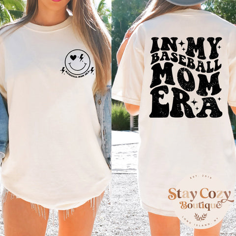 In My Baseball Mom Era T-Shirt Baseball Mom T-Shirt Baseball Mom T-Shirt Baseball Mom Gift Baseball Mom Tee