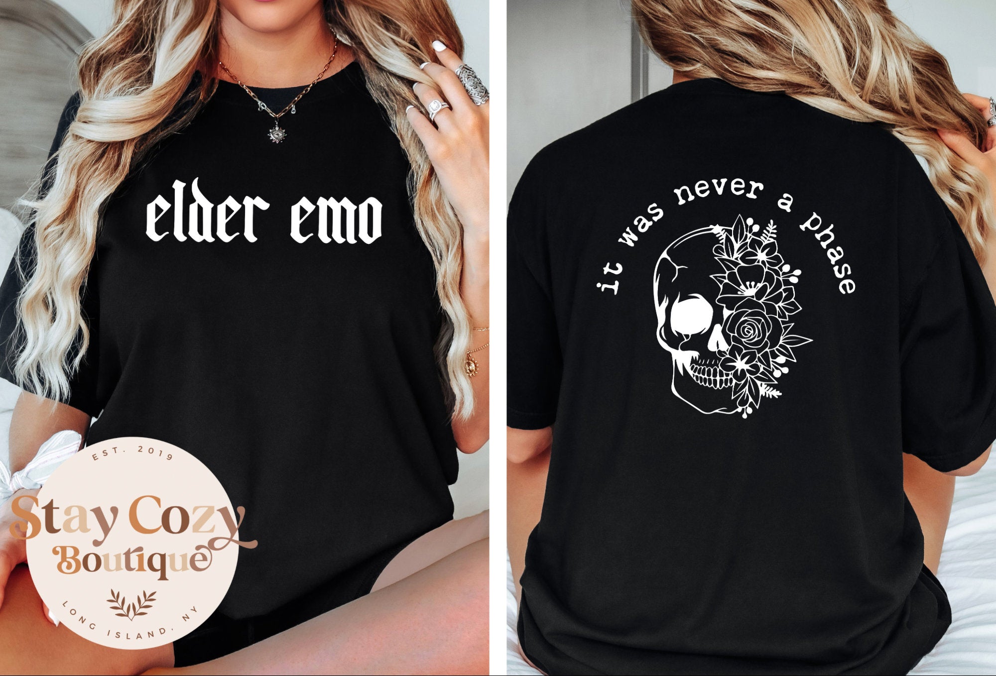 Elder Emo Shirt, Emo Gift, Emo Tees, Emo T-shirt, Scene shirt, It Was Never A Phase, Emo Forever, Goth Emo Tee