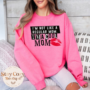 I’m Not a Regular Mom I’m a Cool Mom Crewneck Sweartshirt, Mean Girls Sweatshirt, So Fetch Sweatshirt, On Wednesdays We Wear Pink Sweatshirt