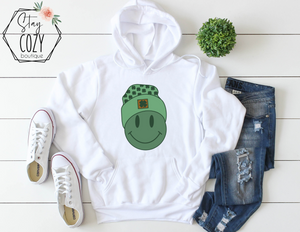 Happy Face Crewneck | Hoodie | T-Shirt | St. Patrick's Day🍀 | The Lucky Collection | Stay Cozy Boutique