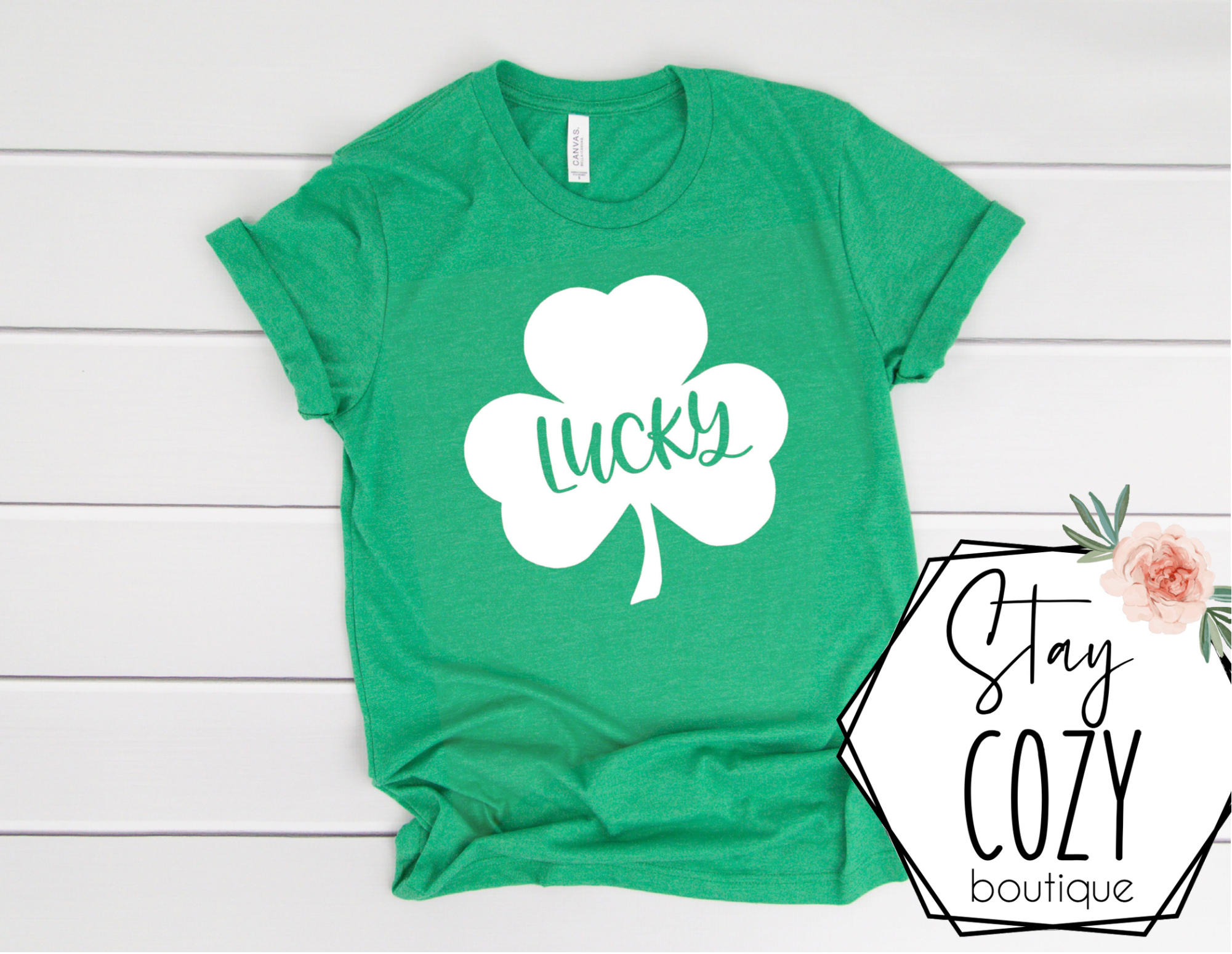 Lucky Shamrock Crewneck | Hoodie | T-Shirt | St. Patrick's Day🍀 | The Lucky Collection | Stay Cozy Boutique