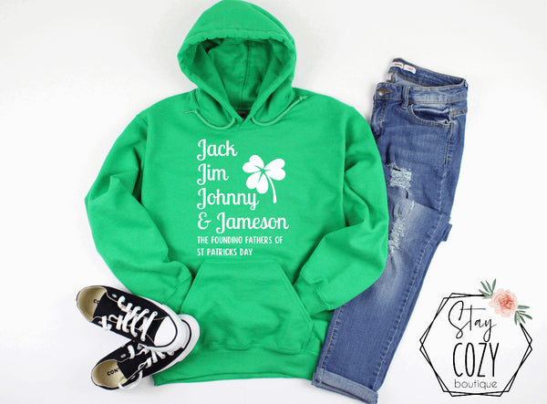 Jack Jim Johnny & Jameson Crewneck | Hoodie | T-Shirt | St. Patrick's Day🍀 | The Lucky Collection | Stay Cozy Boutique