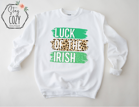 Luck of the Irish Crewneck | Hoodie | T-Shirt | St. Patrick's Day🍀 | The Lucky Collection | Stay Cozy Boutique